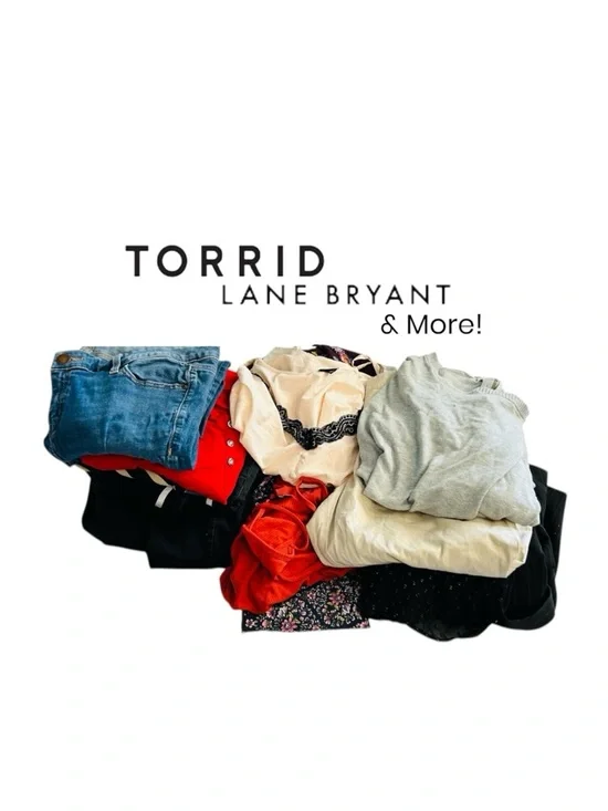Torrid Lane Bryant Plus Size Bundle Lot of 14-15 Pieces Resellers - Picture 1 of 4
